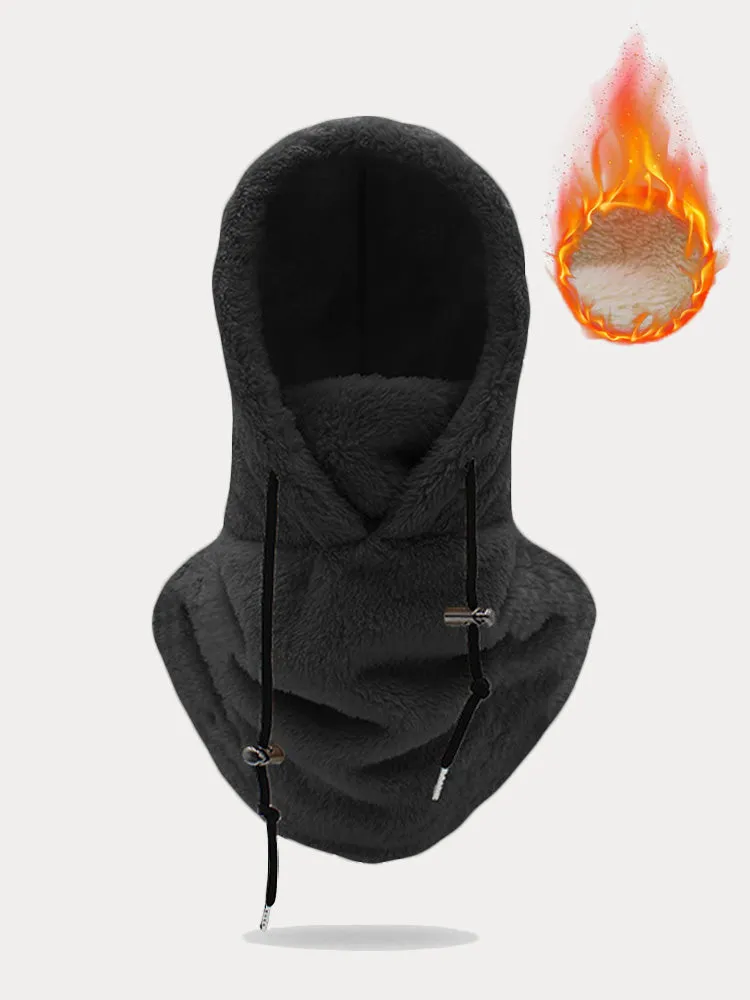 Thermal Fleece Hooded Ski Mask Face Cover Scarf sold by Coofandy product image thumbnail 2