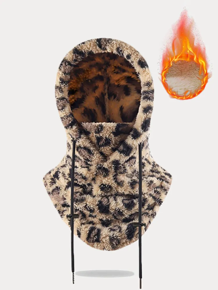 Thermal Fleece Hooded Ski Mask Face Cover Scarf sold by Coofandy product image thumbnail 5