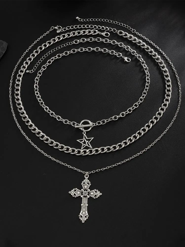 3-Piece Versatile Layered Necklace Set sold by Coofandy product image thumbnail 5