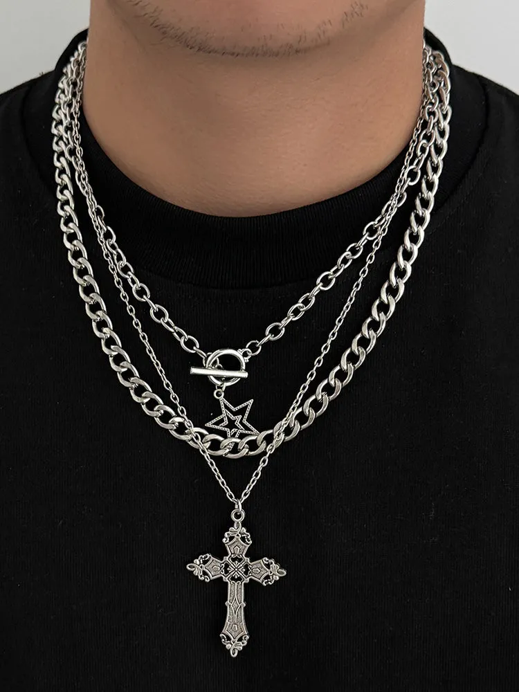 3-Piece Versatile Layered Necklace Set sold by Coofandy product image thumbnail 3
