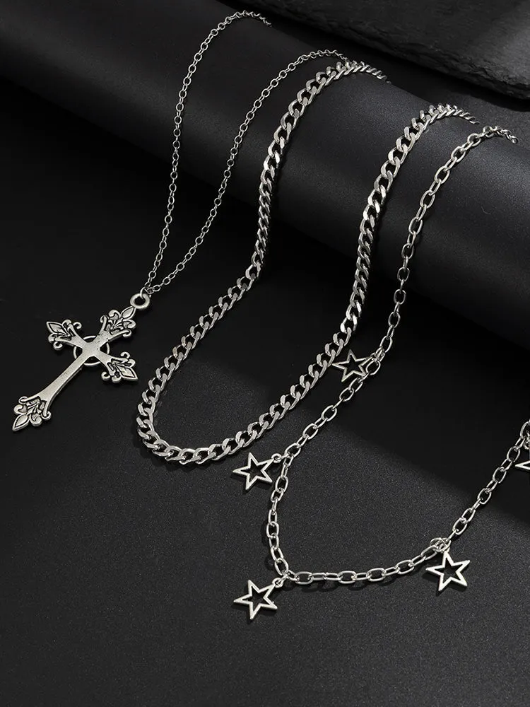 3-Piece Versatile Layered Necklace Set sold by Coofandy product image thumbnail 4