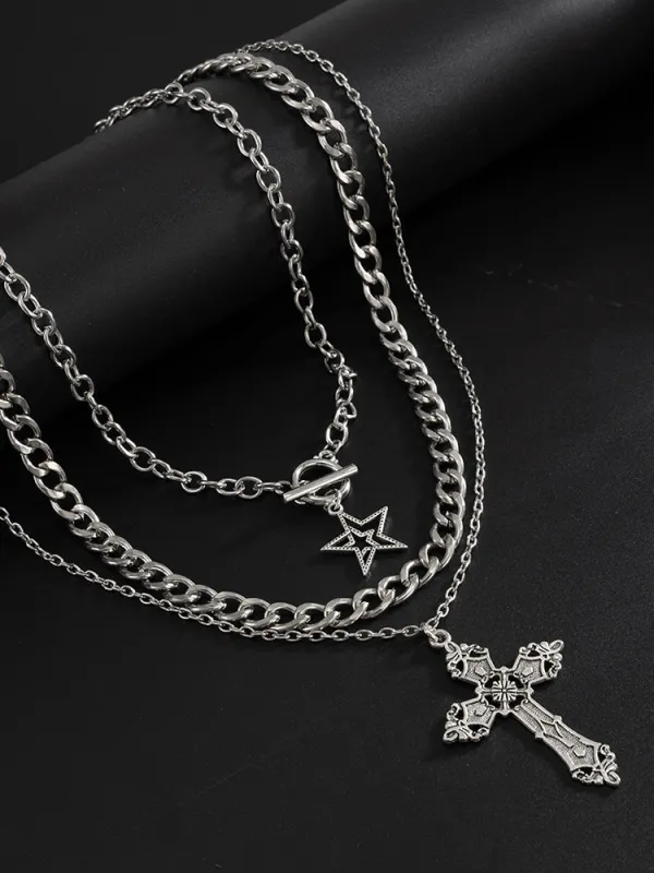 3-Piece Versatile Layered Necklace Set sold by Coofandy