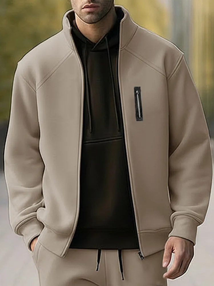 Versatile Athleisure Jacket Jogger Set sold by Coofandy product image thumbnail 3