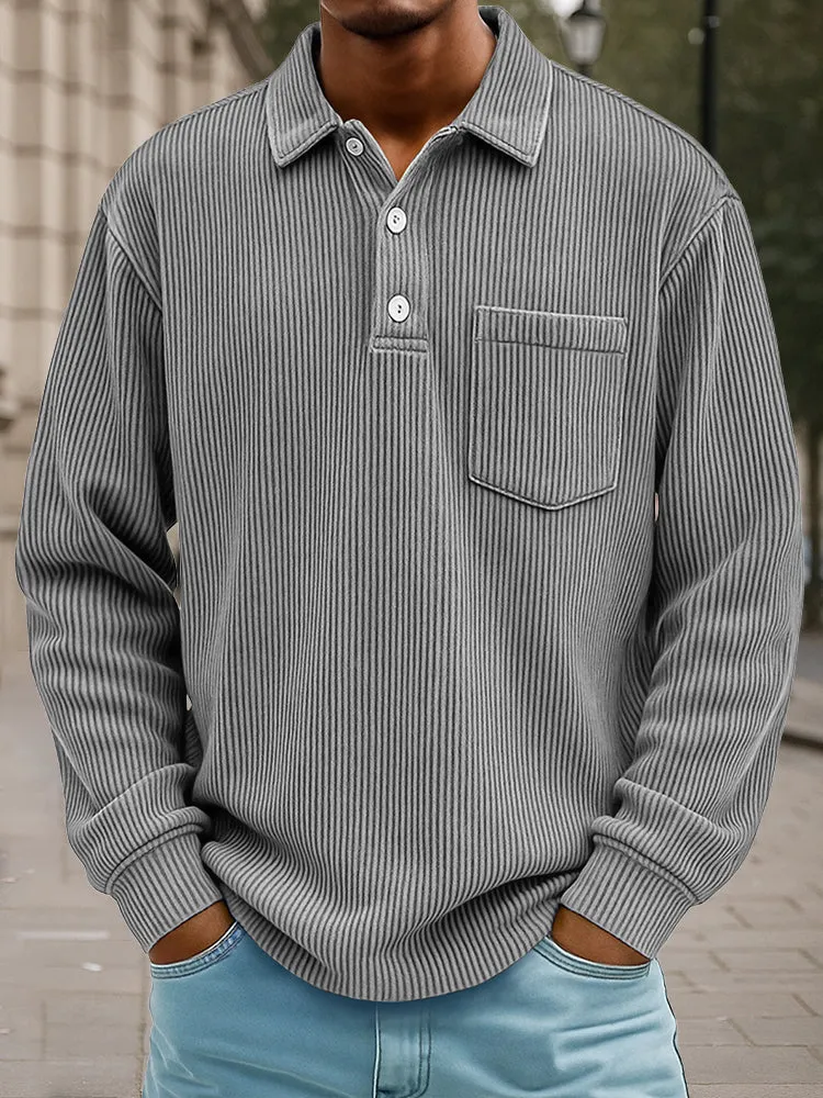 Timeless Design Corduroy Polo Shirt sold by Coofandy