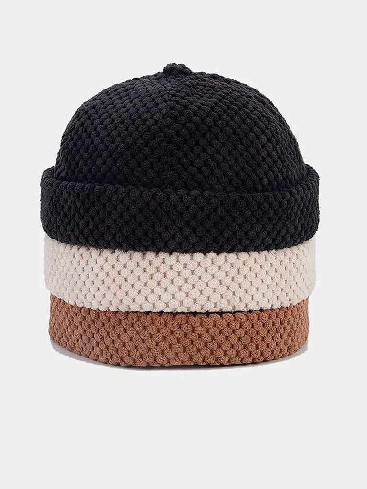 Corduroy Brimless Beanie Cap sold by Coofandy product image thumbnail 5