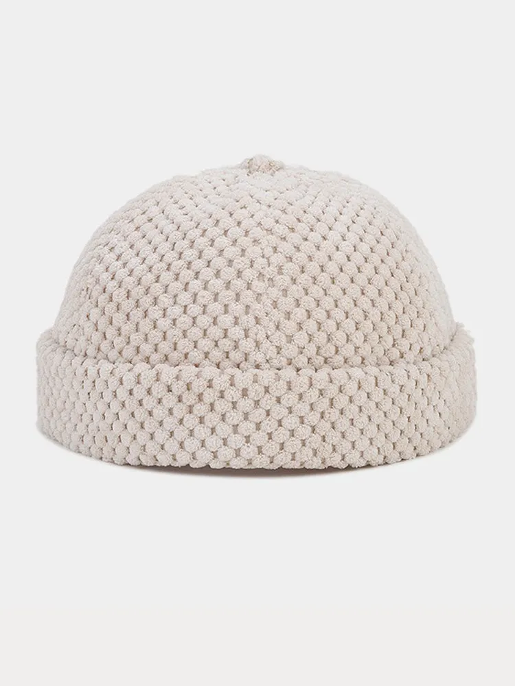 Corduroy Brimless Beanie Cap sold by Coofandy product image thumbnail 2