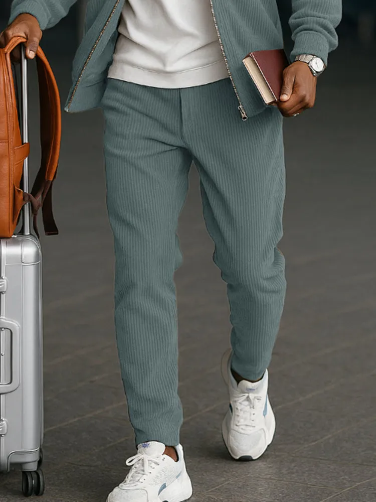 Classic Corduroy Jacket and Pants Set sold by Coofandy product image thumbnail 4