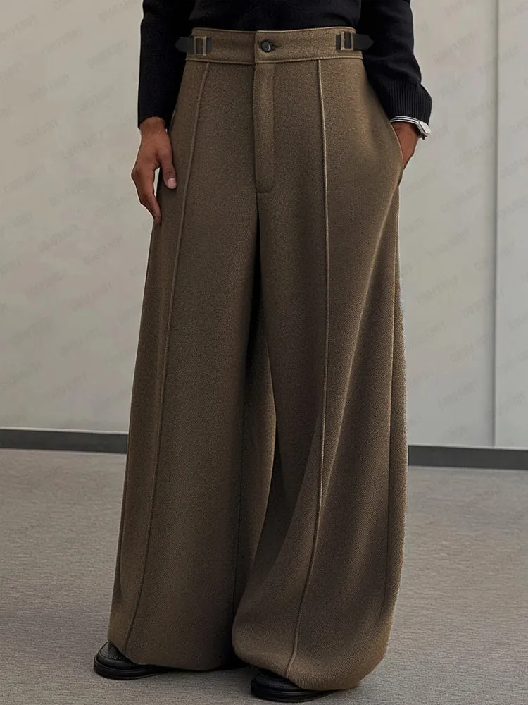 Casual Built-In Belt Design Pants sold by Coofandy product image thumbnail 2