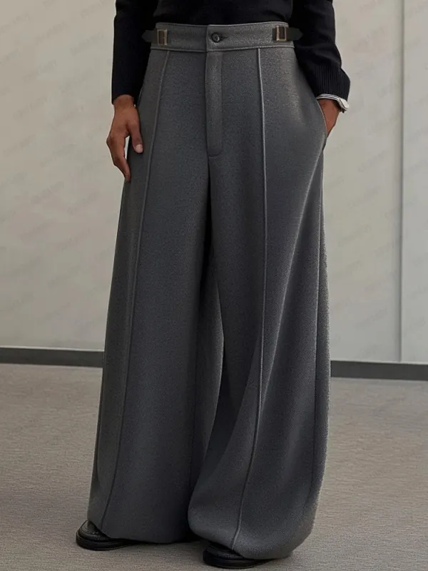 Casual Built-In Belt Design Pants sold by Coofandy