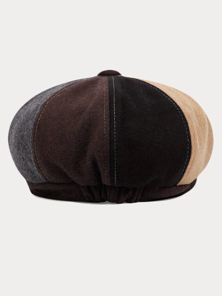 Vintage-Inspired Cotton Blend Newsboy Cap sold by Coofandy product image thumbnail 5