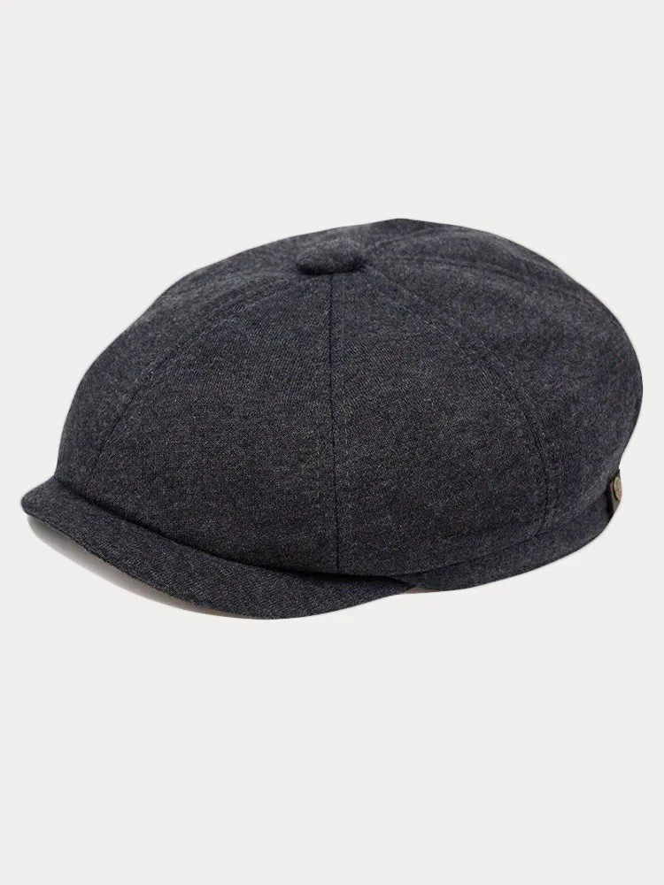 Versatile Cotton Blend Newsboy Cap sold by Coofandy product image thumbnail 3