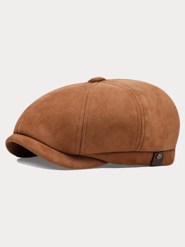 Stylish Suede Newsboy Cap sold by Coofandy