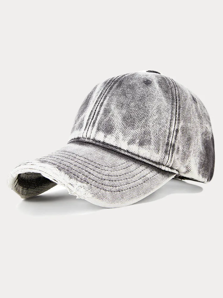 Vintage Distressed Denim Baseball Cap sold by Coofandy product image thumbnail 5