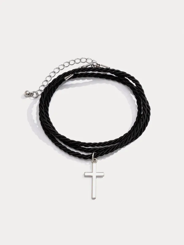 Ethnic Style Multi Layer Woven Cross Bracelets made by Coofandy