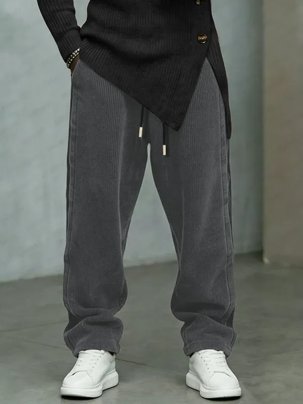 Premium Elastic Waist Drawstring Corduroy Pants sold by Coofandy