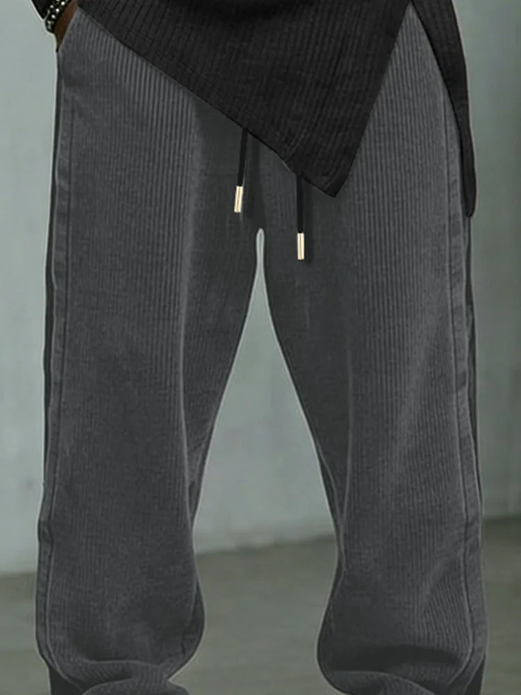 Premium Elastic Waist Drawstring Corduroy Pants sold by Coofandy product image thumbnail 4