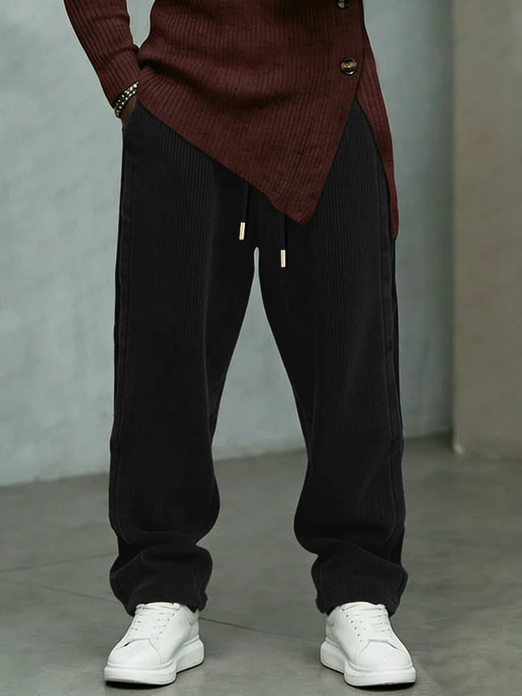 Premium Elastic Waist Drawstring Corduroy Pants sold by Coofandy product image thumbnail 2