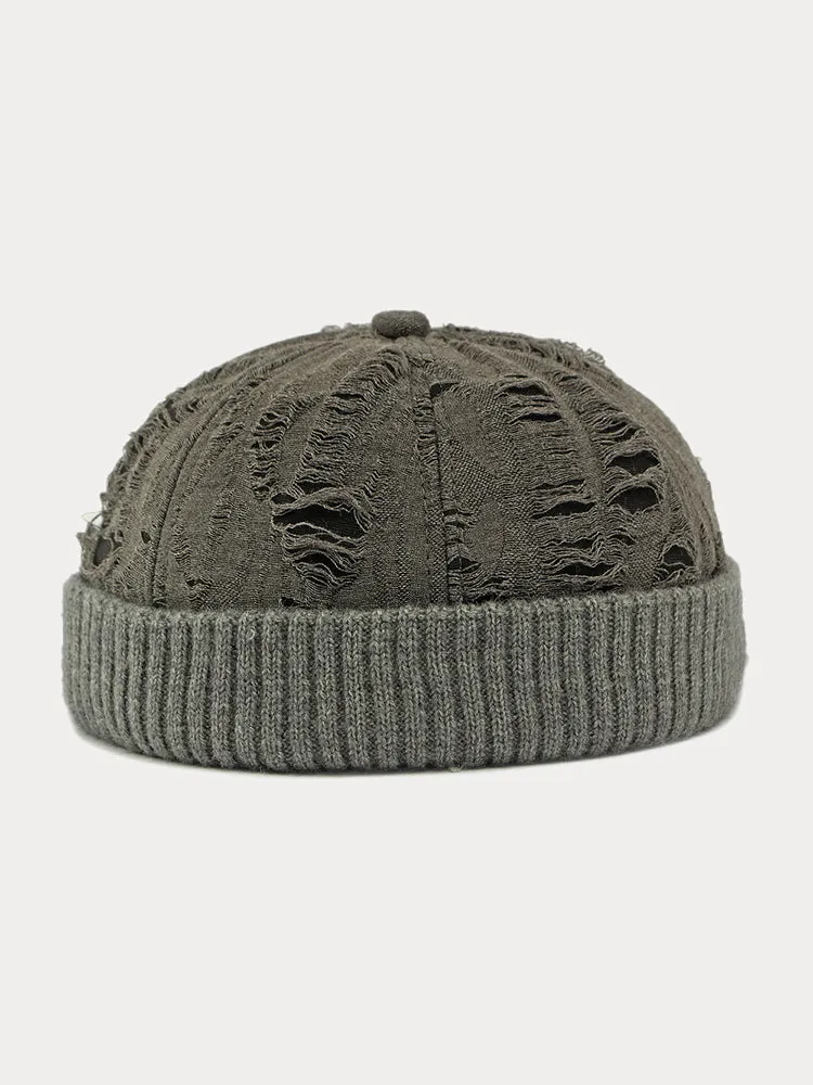 Stylish Knit Distressed Beanie Hat sold by Coofandy product image thumbnail 5