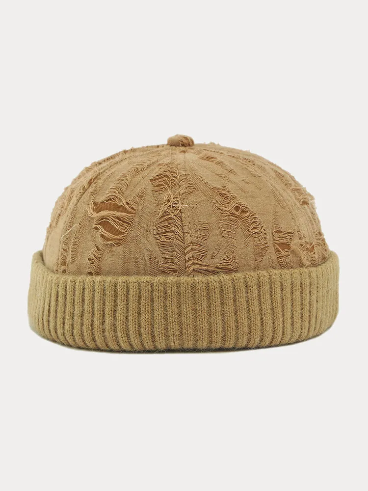 Stylish Knit Distressed Beanie Hat sold by Coofandy product image thumbnail 2