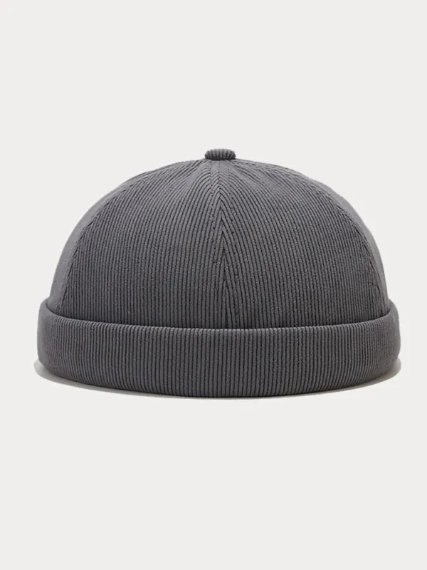 Classic Casual Corduroy Brimless Beanie Hat sold by Coofandy
