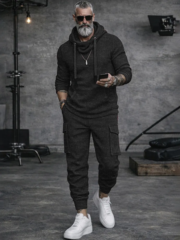 Sporty Cargo Style Knit Matching Set sold by Coofandy product image thumbnail 2