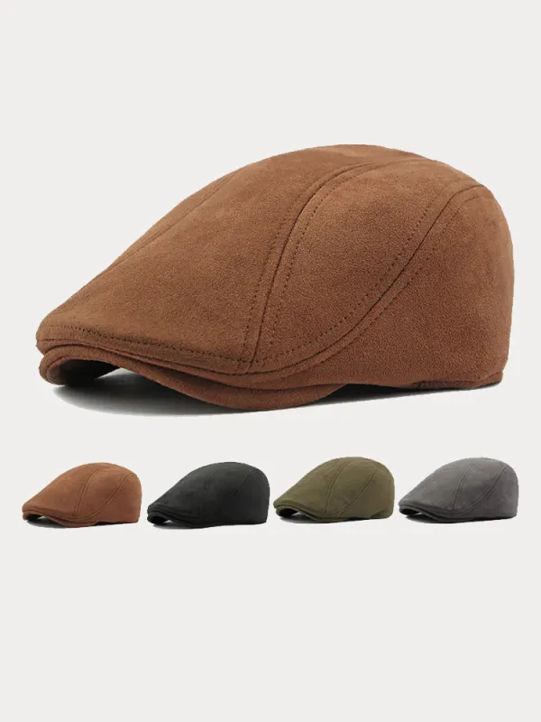 Minimalist Suede Beret Hats sold by Coofandy