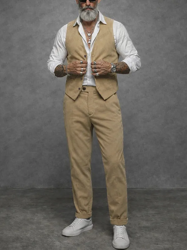 Classic Timeless 100% Cotton Vest and Pants Set made by Coofandy