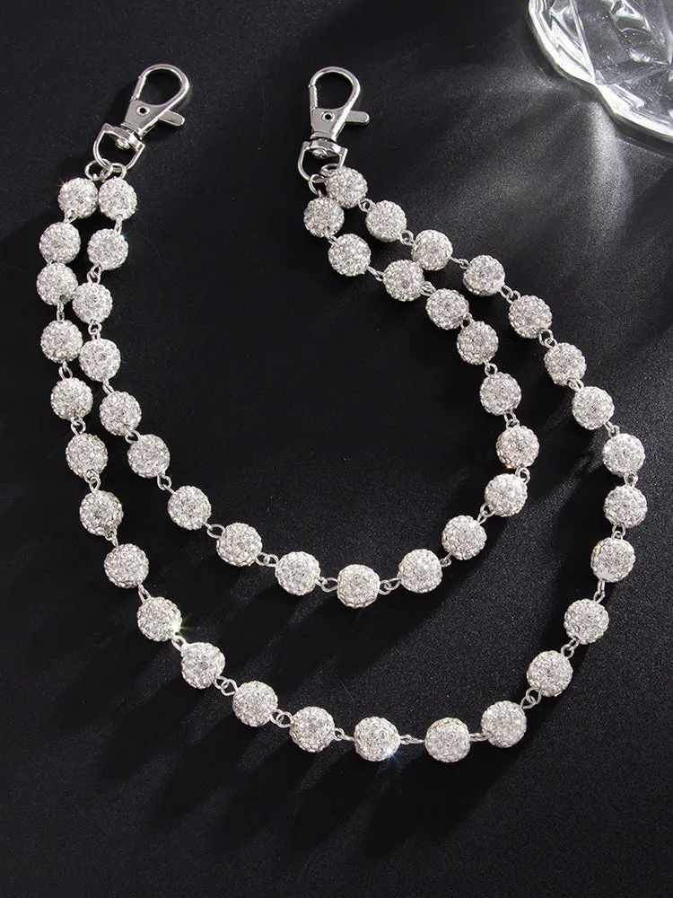 Hip-Hop Street Rhinestone Keychain Wallet Pants Chain sold by Coofandy product image thumbnail 3