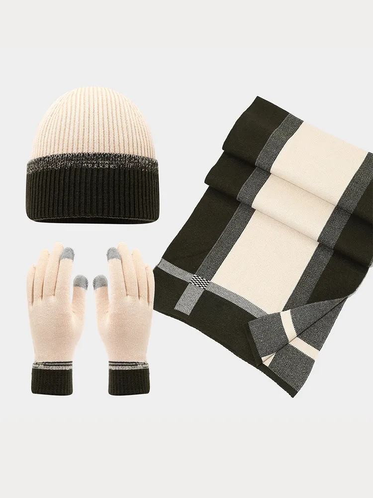 3-in-1 Winter Beanie Hat Scarf Gloves Set sold by Coofandy product image thumbnail 2