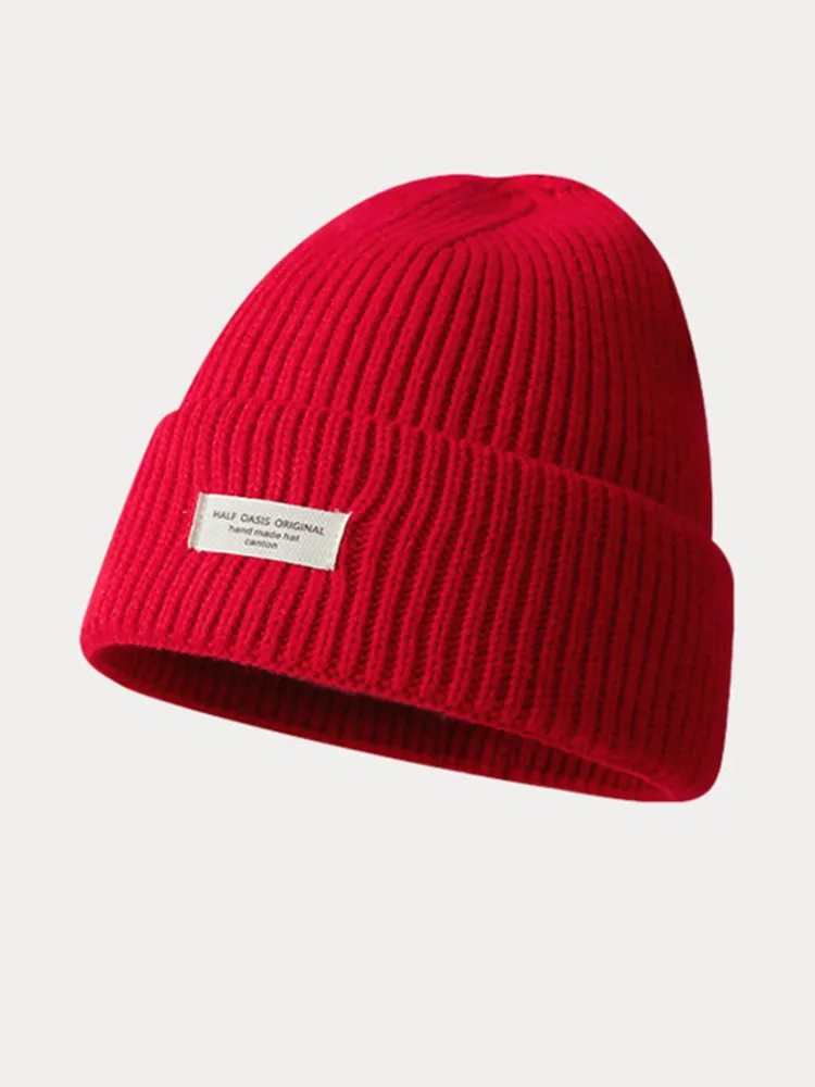 Stylish Warm Label Knit Beanie sold by Coofandy product image thumbnail 4