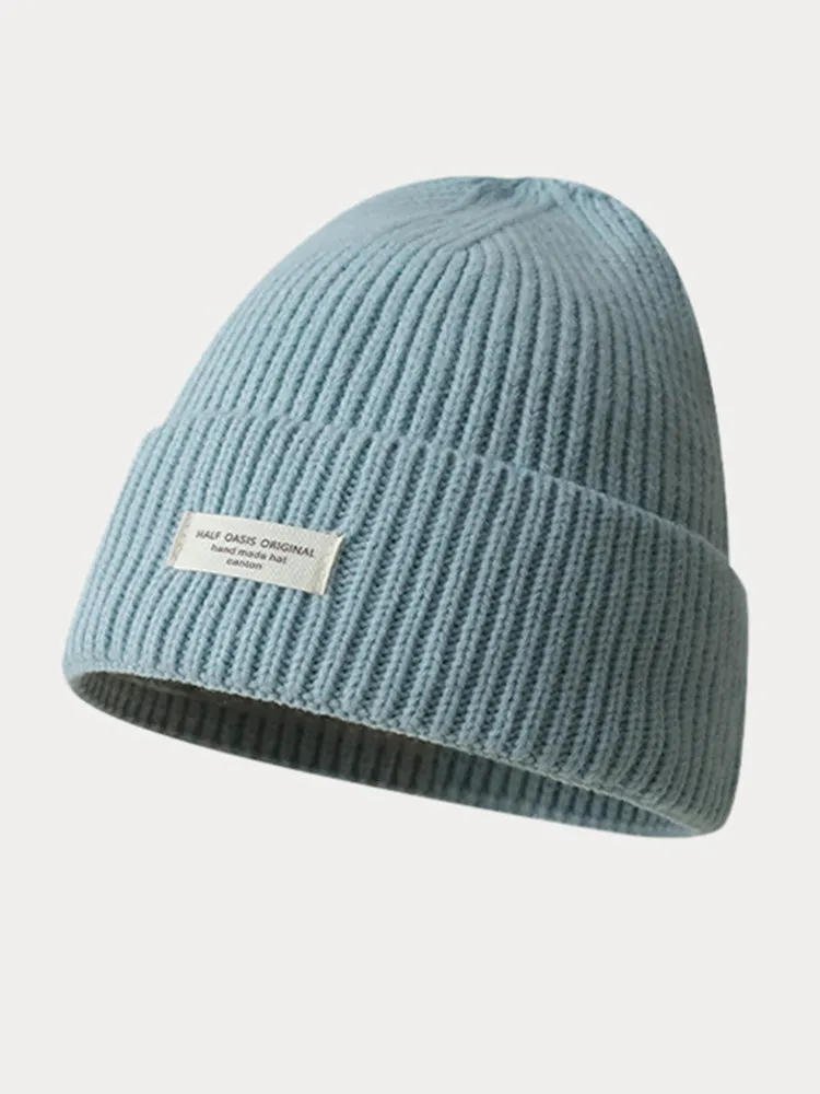 Stylish Warm Label Knit Beanie sold by Coofandy product image thumbnail 5