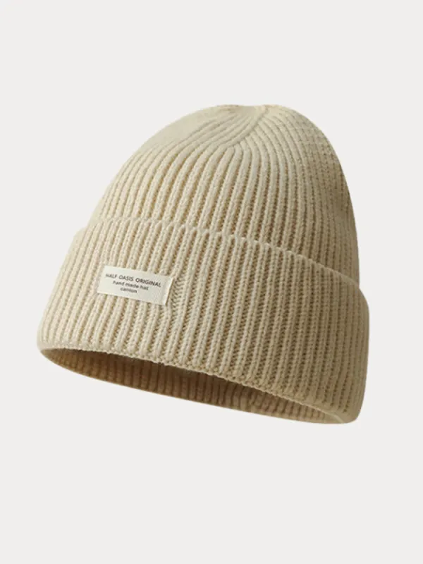 Stylish Warm Label Knit Beanie sold by Coofandy