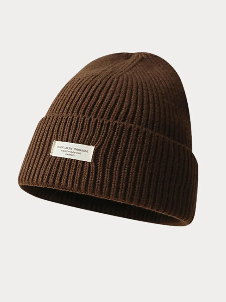Stylish Warm Label Knit Beanie sold by Coofandy product image thumbnail 2