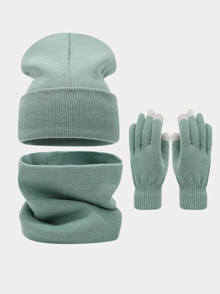 Ultra-Soft Knit Beanie Gloves Neck Warmer 3-in-1 Set sold by Coofandy product image thumbnail 5