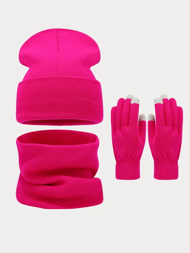 Ultra-Soft Knit Beanie Gloves Neck Warmer 3-in-1 Set sold by Coofandy product image thumbnail 2