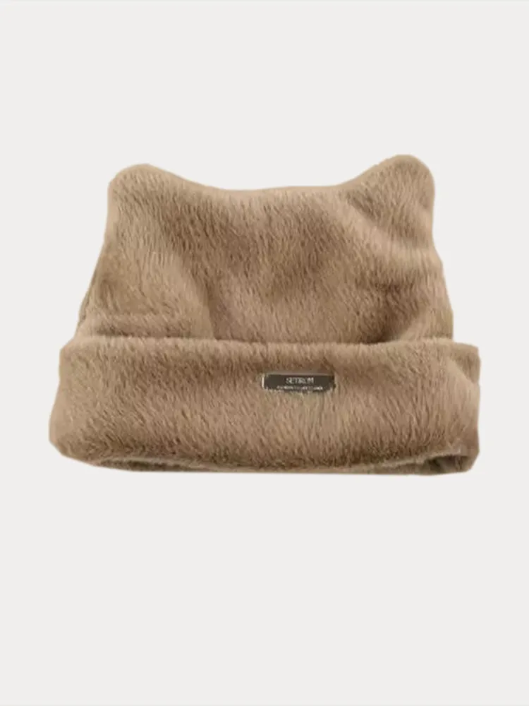 Soft Warm Cat Ear Shape Knit Beanie sold by Coofandy product image thumbnail 4