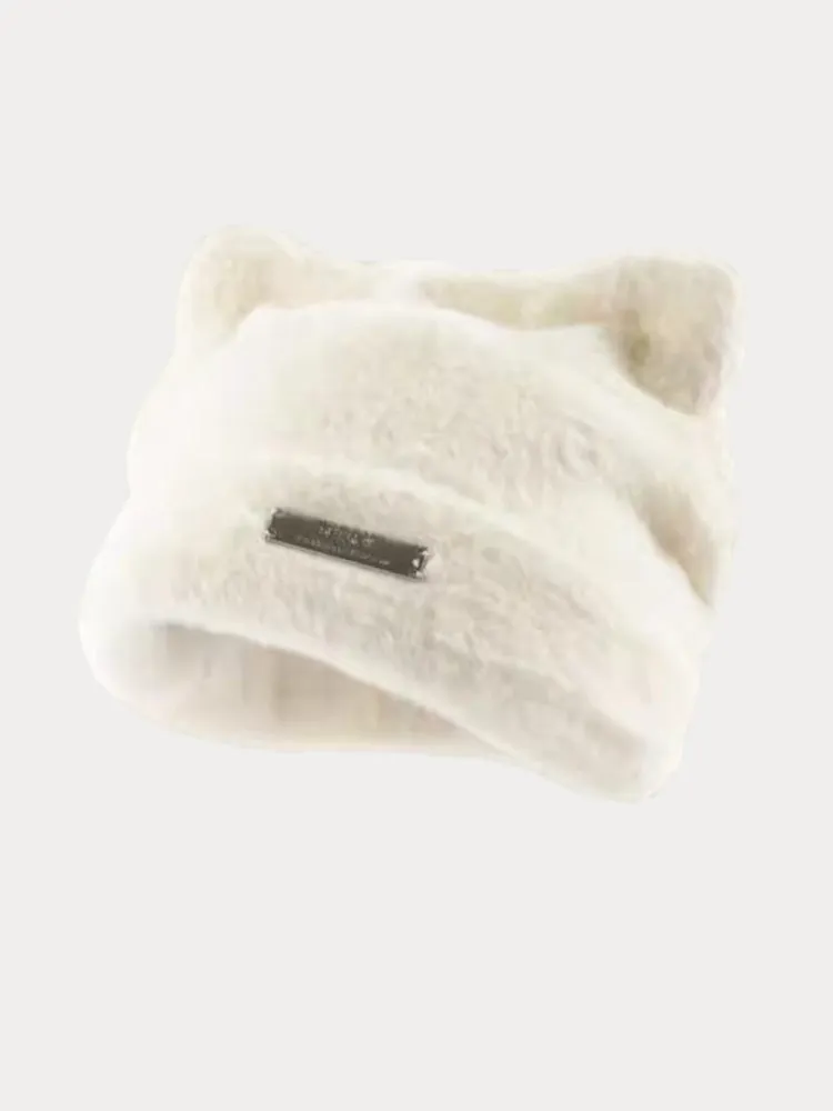 Soft Warm Cat Ear Shape Knit Beanie sold by Coofandy product image thumbnail 2
