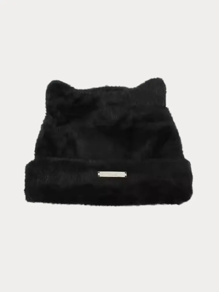 Soft Warm Cat Ear Shape Knit Beanie sold by Coofandy product image thumbnail 5