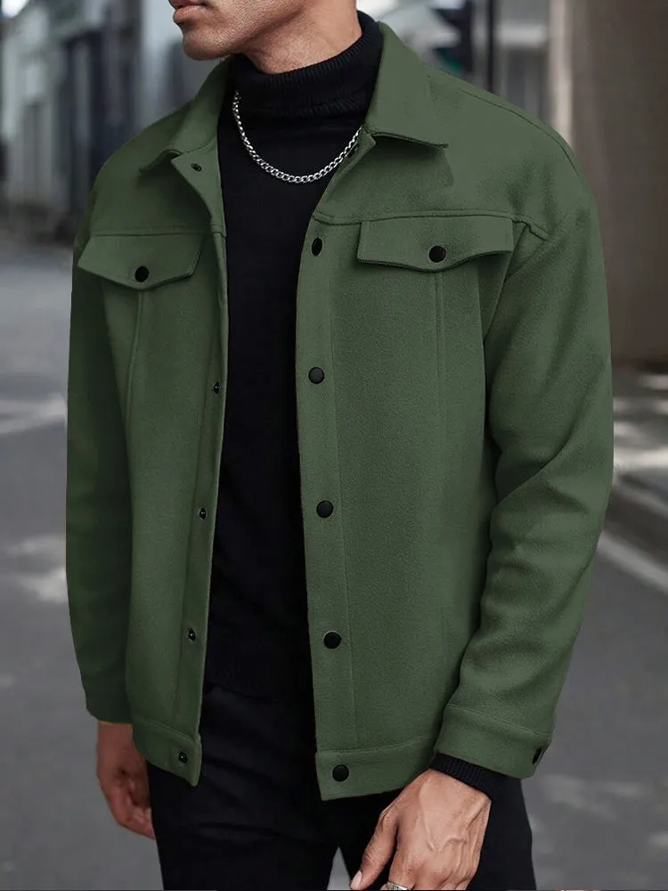 Casual Stylish Button Down Lapel Jackets sold by Coofandy product image thumbnail 5