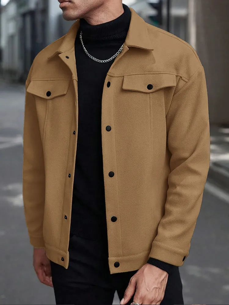 Casual Stylish Button Down Lapel Jackets sold by Coofandy product image thumbnail 2