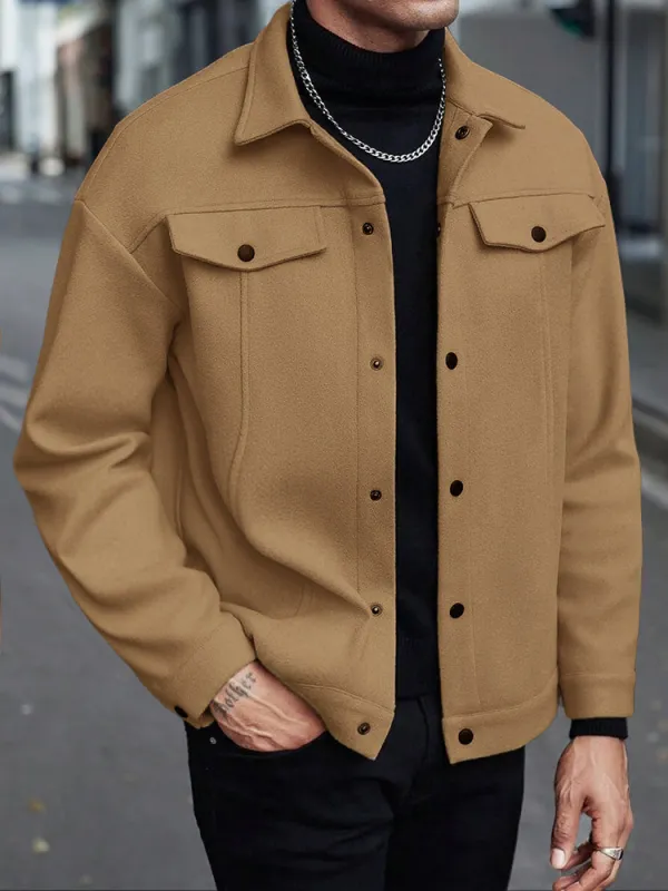 Casual Stylish Button Down Lapel Jackets made by Coofandy