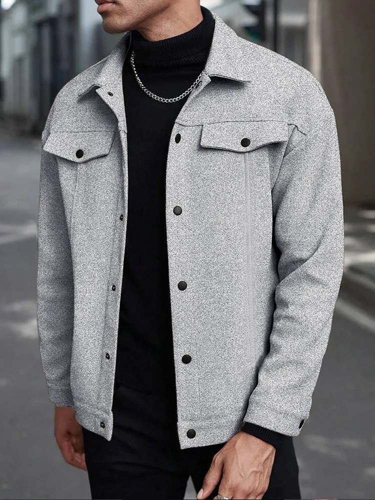 Casual Stylish Button Down Lapel Jackets sold by Coofandy product image thumbnail 3