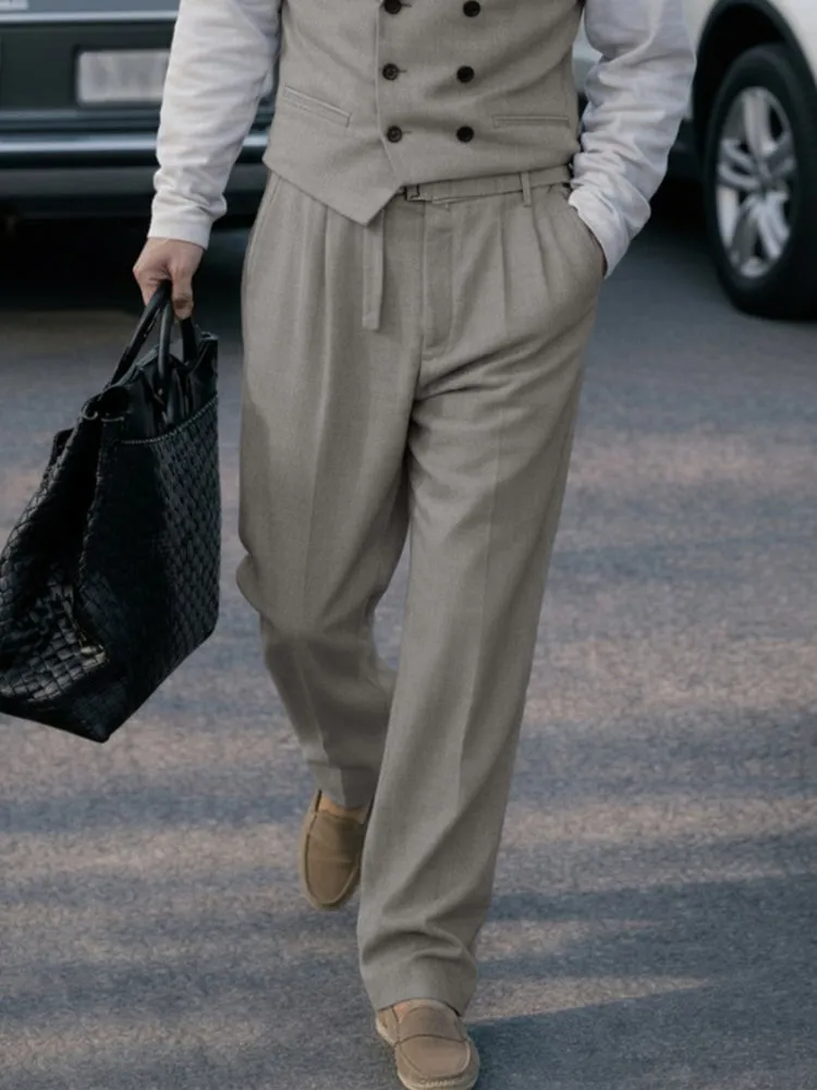 Smart Casual Double-Breasted Vest Pants Set sold by Coofandy product image thumbnail 4