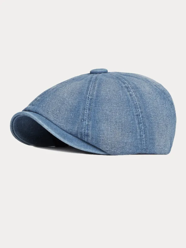 Esthetic Denim Newsboy Cap made by Coofandy