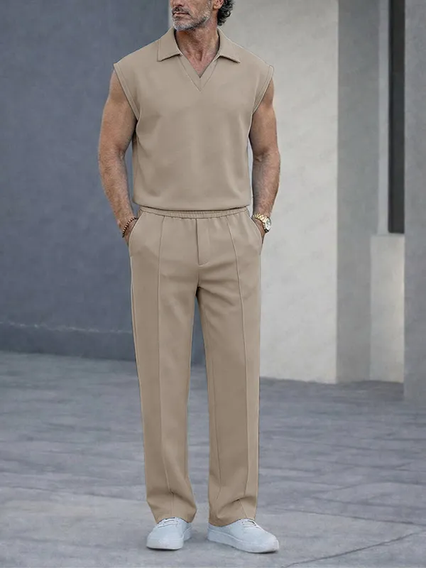Modern Casual Tank Top and Pants Set made by Coofandy