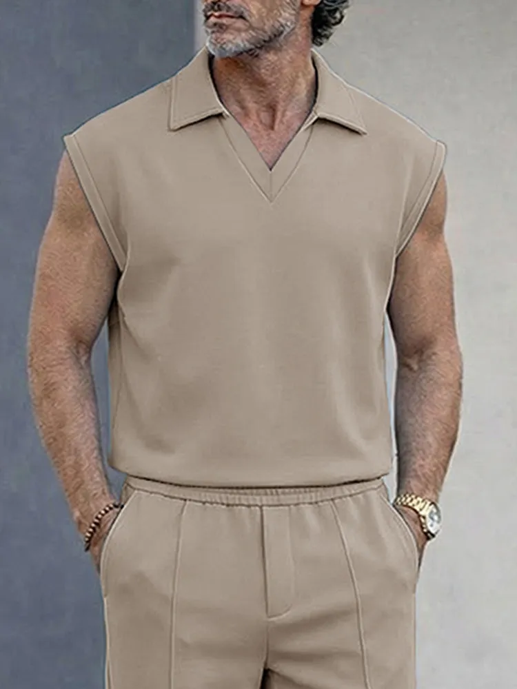 Modern Casual Tank Top and Pants Set sold by Coofandy product image thumbnail 3