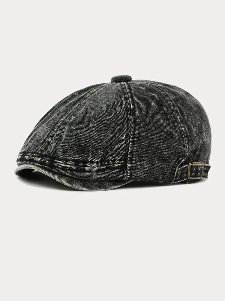 Fashion Vintage Denim Newsboy Cap sold by Coofandy product image thumbnail 5