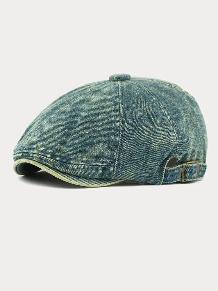 Fashion Vintage Denim Newsboy Cap sold by Coofandy product image thumbnail 3