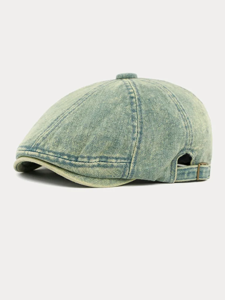 Fashion Vintage Denim Newsboy Cap sold by Coofandy product image thumbnail 4