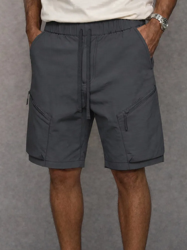 Athleisure Zip Pockets Cargo Shorts sold by Coofandy product image thumbnail 3